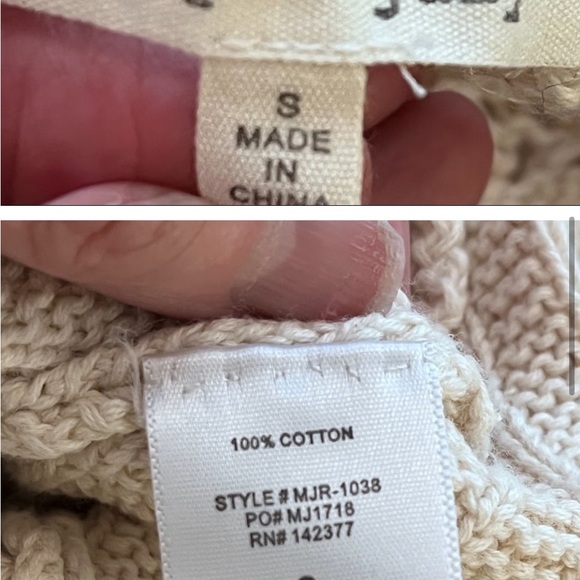 MAY & JULY Crochet Boho Romper Festival Style Beach Wear Beige Size Small - Picture 4 of 6